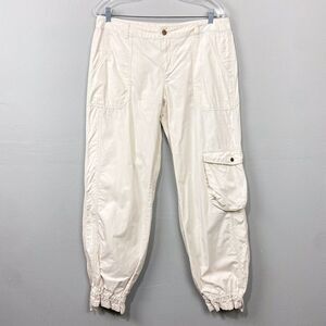 Vintage 90s Y2K London Jean Cargo Pants Utility Joggers Size 12 Baggy Minimalist